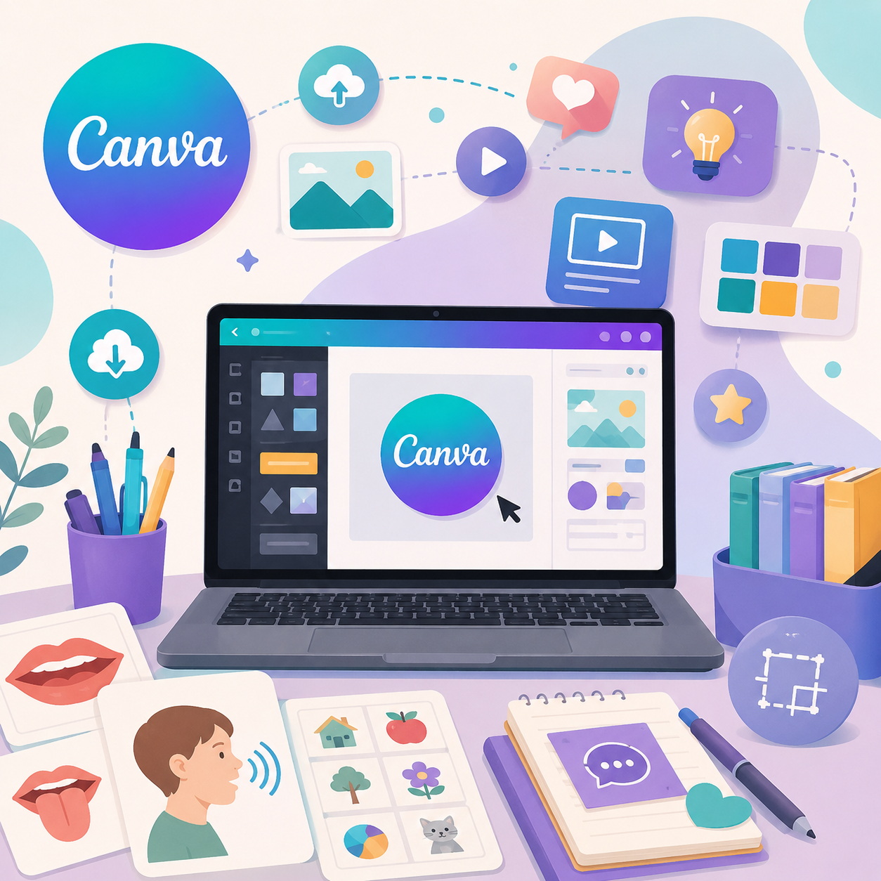 Использование графического редактора Canva и других сервисов для подготовки материалов к коррекционным занятиям